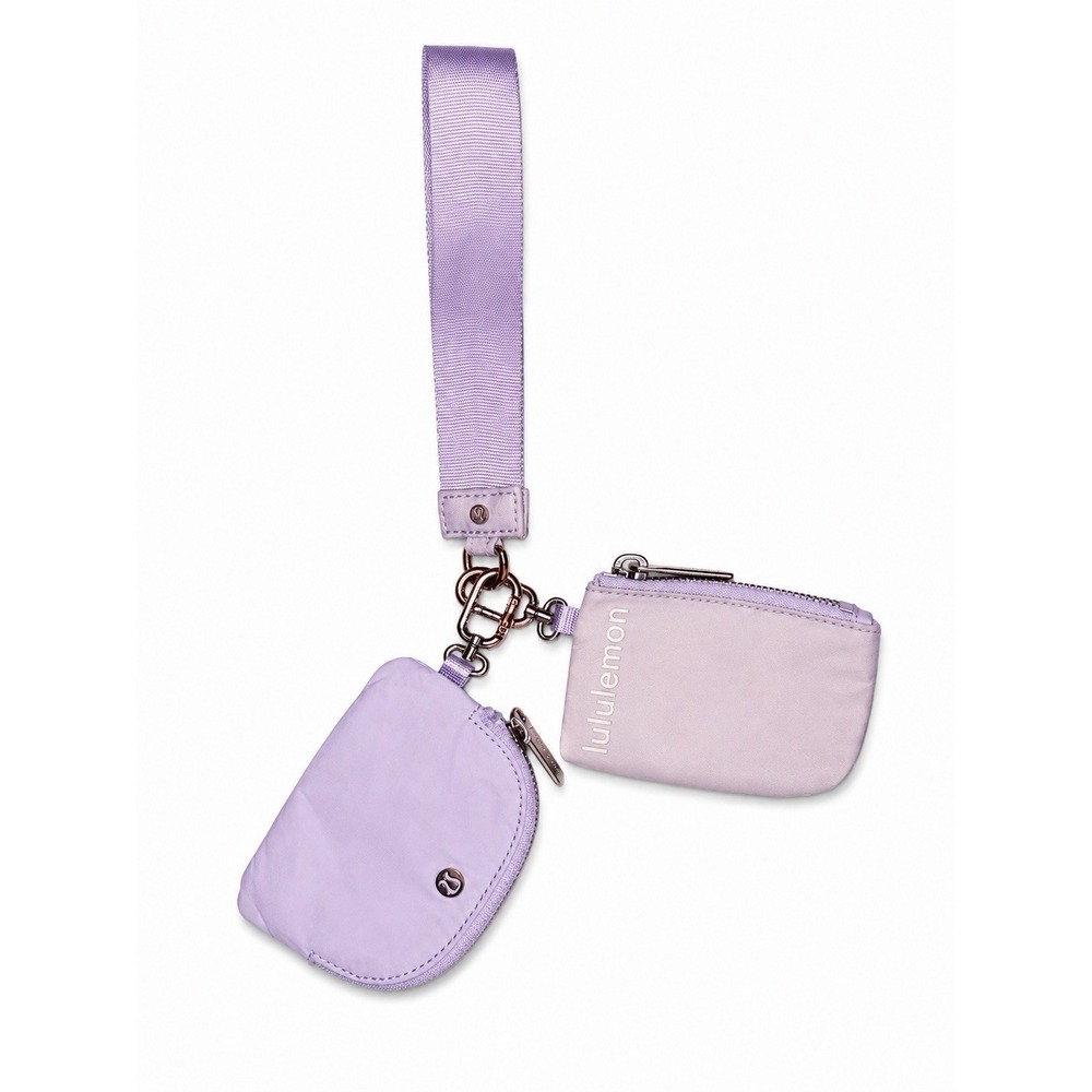 Authentic Lululemon Dual Pouch Faint Lavender